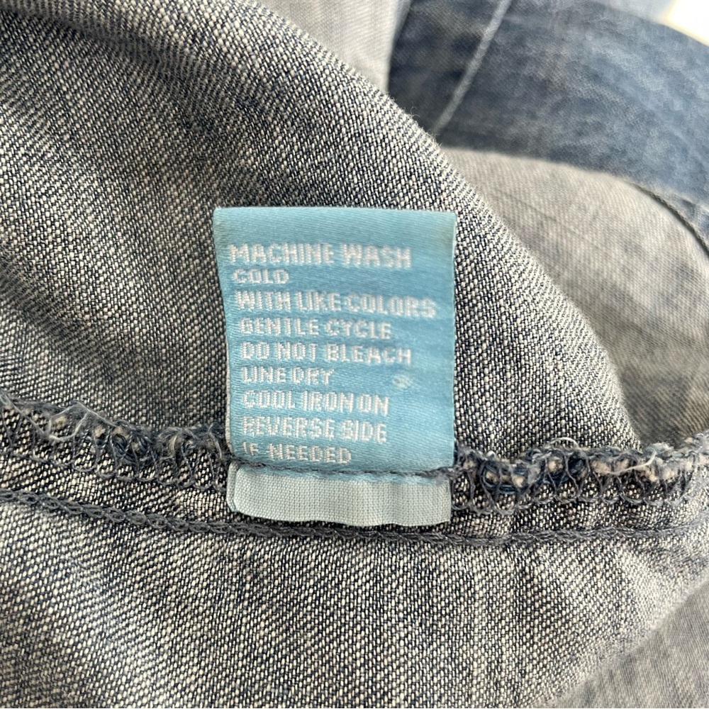 J. McLaughlin Laramie Chambray Linen Blend Blouse - Picture 13 of 13